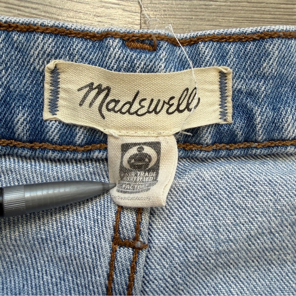 Madewell Jeans Womens Size 31 The Perfect Vintage Jean Distressed Blue Denim - Picture 4 of 13